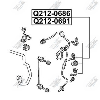 Фото автозапчастини датчик abs передній правий HONDA JAZZ II (GD_, GE3, GE2) 1.2 I-DSI (GD5, GE2) 03.2002 - 07.2008 Q-FIX Q212-0691