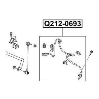 Фото автозапчасти датчик abs передний правый HONDA CR-V III (RE) 2.0 I 4WD (R20A2) 2007.01- Q-FIX Q212-0693