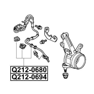 Фото автозапчасти датчик abs передний правый HONDA CR-V II (RD_) 2.0 (RD4) 09.2001 - 09.2006 Q-FIX Q212-0694