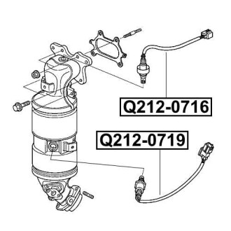 Фото автозапчасти датчик кислородный HONDA BALLADE VIII SALOON (FD, FA) 1.6 (R16A1) 2005.09- Q-FIX Q212-0716