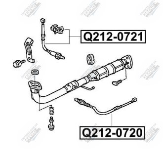 Фото автозапчасти датчик кислородный HONDA CIVIC VII COUPE (EM2) 1.7 I VTEC (D17A5) 2001.05-2005.12 Q-FIX Q212-0721