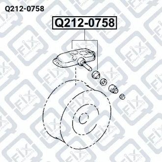 Датчик давления в шинах Q-FIX Q212-0758