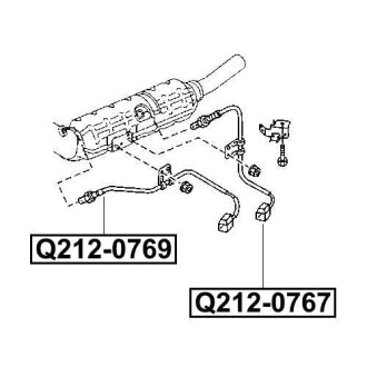 Фото автозапчастини датчик кисневий MAZDA 6 (GH) 1.8 MZR (L813) 2007.08- Q-FIX Q212-0767