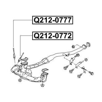 Фото автозапчастини датчик кисневий SUBARU FORESTER (SG) 2.0 X AWD (EJ204) 2005.09- Q-FIX Q212-0772 (фото 1)