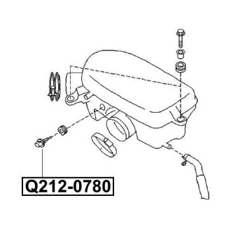 Фото автозапчасти датчик температуры воздуха SUBARU FORESTER (SF) 2.0 AWD (EJ20) 1997.08-2002.09 Q-FIX Q212-0780