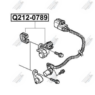 Фото автозапчастини датчик положення коленвала HONDA CIVIC VII HATCHBACK (EU, EP, EV) 1.4 I (D14Z6) 2001.02-2005.09 Q-FIX Q212-0789