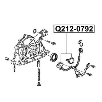 Фото автозапчасти датчик положения коленвала HONDA CIVIC VI FASTBACK (MA, MB) 1.6 VTI 01.1997 - 02.2001 Q-FIX Q212-0792