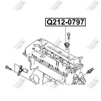 Фото автозапчастини датчик положення распредвала MAZDA 3 (BK) 2.3 MPS TURBO (L3-VDT) 2006.12-2009.06 Q-FIX Q212-0797