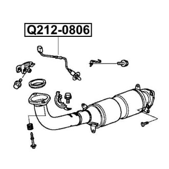 Фото автозапчасти датчик выхл газов (лямбда-зонд) Q-FIX Q212-0806