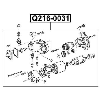 Фото автозапчастини стартер Q-FIX Q216-0031