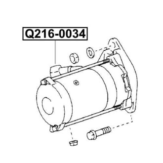 Фото автозапчасти стартер TOYOTA LAND CRUISER (_J7_) 4.2 D (HZJ7_) 01.1990 - 12.1999 Q-FIX Q216-0034