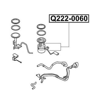 Фото автозапчастини насос палива NISSAN MURANO II (Z51) 3.5 4X4 10.2008 - 09.2014 Q-FIX Q222-0060 (фото 1)