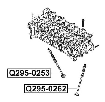 Фото автозапчасти клапан впускной FORD C-MAX (DM2) 2.0 (AODA) 2007.02-2010.09 Q-FIX Q295-0253