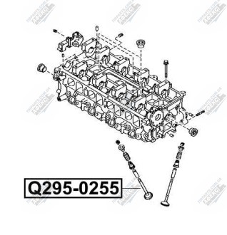 Фото автозапчастини клапан впускний MAZDA 3 (BK) 2.3 MPS TURBO (L3-VDT) 2006.12-2009.06 Q-FIX Q295-0255