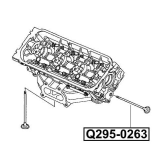 Фото автозапчастини клапан випускний Q-FIX Q295-0263