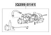 Фото автозапчастини турбокомпресор у зборі TOYOTA LAND CRUISER (_J7_) 2.4 TD (LJ70_, LJ73_) 10.1985 - 05.1990 Q-FIX Q299-0141 (фото 1)