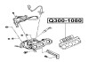 Фото автозапчасти прокладка выпускного коллектора MITSUBISHI OUTLANDER II (CW_W) 3.0 (6B31) 2006.11-2009.12 Q-FIX Q300-1080 (фото 2)