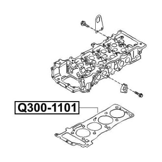 Фото автозапчасти прокладка гбц NISSAN ALMERA II (N16) 1.8 07.2000 - Q-FIX Q300-1101 (фото 1)