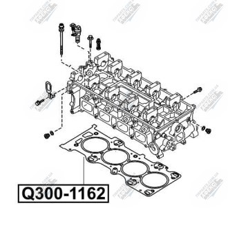 Фото автозапчасти прокладка гбц MAZDA 3 (BK) 2.0 (LF17) 2003.10-2009.06 Q-FIX Q300-1162