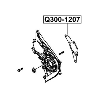 Фото автозапчастини прокладка насосу оливи (комплект) MITSUBISHI L200 KB4T 4WD 2005- Q-FIX Q300-1207