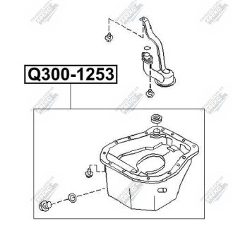 Фото автозапчасти поддон масла SUBARU FORESTER (SG_) 2.5 AWD (SG9) 12.2003 - 05.2005 Q-FIX Q300-1253