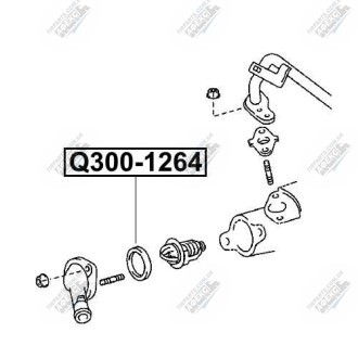 Фото автозапчасти прокладка термостата LEXUS ES (AVV6_, GSV6_, ASV6_) 350 (2GR-FE) 2012.06- Q-FIX Q300-1264