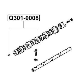 Фото автозапчастини вал розподільчий MITSUBISHI LANCER VII (CS_A, CT_A) 1.6 (CS3A) 09.2003 - Q-FIX Q301-0008