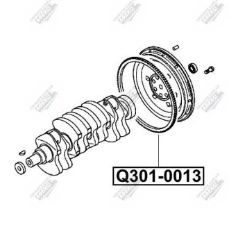 Фото автозапчасти венец маховика CITROEN JUMPER автобус (230P) 2.8 HDI 4X4 09.2000 - 04.2002 Q-FIX Q301-0013