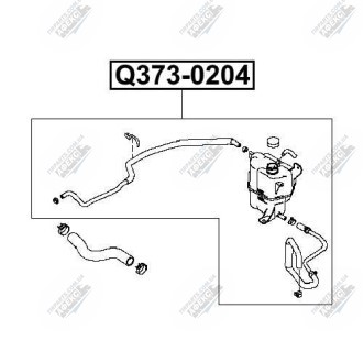 Фото автозапчасти бачок радиатора NISSAN NAVARA D40T 2007- Q-FIX Q373-0204