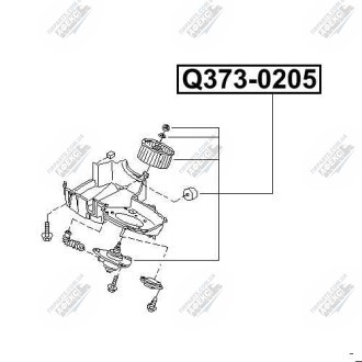 Фото автозапчасти мотор вентилятора обогревателя салона NISSAN MAXIMA/CEFIRO A33 1998-2006 Q-FIX Q373-0205