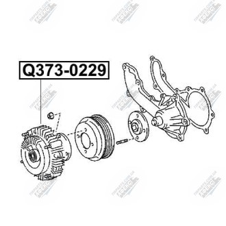 Фото автозапчасти вискомуфта вентилятора TOYOTA CONDOR (_TGN4_, _KUN4_) 2.7 VVTI (2TR-FE) 2004.08- Q-FIX Q373-0229 (фото 1)