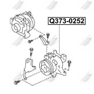 Фото автозапчастини муфта компресора SUBARU FORESTER (SJ) 2.0 X AWD (FB20) 2013.03- Q-FIX Q373-0252