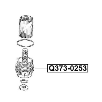 Крышка фильтра масляного TOYOTA LAND CRUISER 200 UZJ200/VDJ200 2007- Q-FIX Q373-0253 (фото 1)