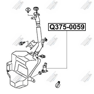 Фото автозапчасти мотор омывателя стекла Q-FIX Q375-0059