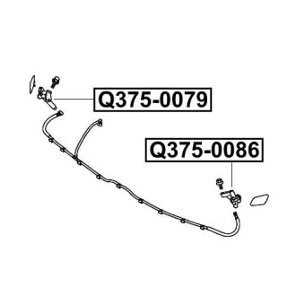 Фото автозапчастини форсунка омивача фари права MITSUBISHI OUTLANDER GF# 2012- Q-FIX Q375-0079