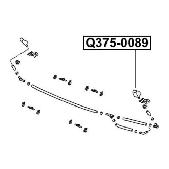 Фото автозапчастини форсунка омивача фари TOYOTA LAND CRUISER 100 HDJ101/UZJ100 1998-2007 Q-FIX Q375-0089 (фото 1)