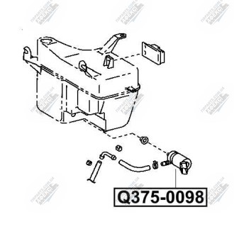 Фото автозапчасти мотор омывателя стекла TOYOTA RAV4 ACA2 2000-2005 Q-FIX Q375-0098