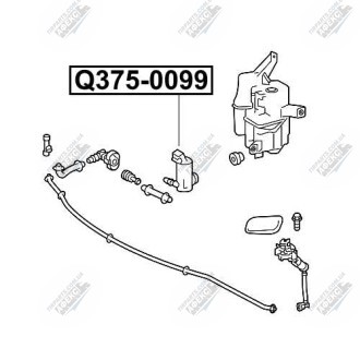 Фото автозапчасти мотор омывателя стекла TOYOTA LAND CRUISER PRADO 150 GRJ15#/TRJ150 2009- Q-FIX Q375-0099