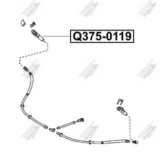 Фото автозапчасти форсунка омывателя фары правая TOYOTA LAND CRUISER 200 UZJ200/VDJ200 2007- Q-FIX Q375-0119