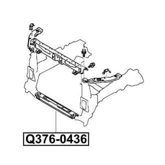 Фото автозапчасти панель передняя MITSUBISHI OUTLANDER III (GG_W, GF_W, ZJ) 2.0 (GF7W) 08.2012 - Q-FIX Q376-0436