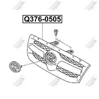 Фото автозапчастини решитка радіатора Q-FIX Q376-0505