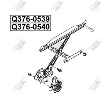 Фото автозапчасти стеклоподъемник передний левый MITSUBISHI LANCER VIII (CY_A, CZ_A) 1.5 06.2008 - Q-FIX Q376-0539