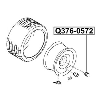 Фото автозапчасти гайка колесная Q-FIX Q376-0572