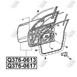 Фото автозапчастини двері передні ліві TOYOTA LAND CRUISER PRADO 150 GRJ15#/TRJ150 2009- Q-FIX Q376-0613