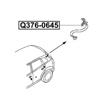 Фото автозапчасти кнопка открывания багажника NISSAN QASHQAI UK MAKE (J11E) 2013 - Q-FIX Q376-0645