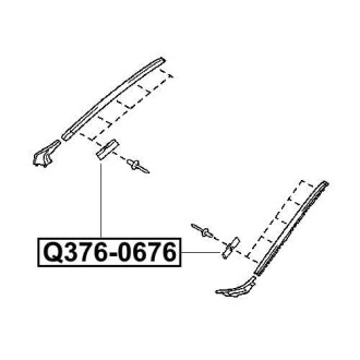 Фото автозапчастини кліпса TOYOTA LAND CRUISER PRADO 150 GRJ15#/TRJ150 2009- Q-FIX Q376-0676 (фото 1)