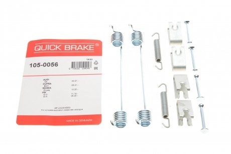 Фото автозапчастини комплект пружинок колодок ручника Audi Q4 21- QUICK BRAKE 105-0056