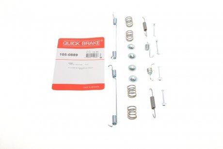 Монтажный набор тормозной колодки (Bosch) SMART CABRIO, CITY-COUPE, CROSSBLADE, FORTWO, ROADSTER 0.6-Electric 07.98- QUICK BRAKE 105-0889