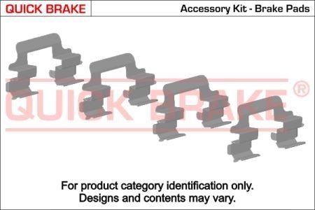 Фото автозапчастини монтажний набір дискових колодок QUICK BRAKE 1091088 (фото 1)