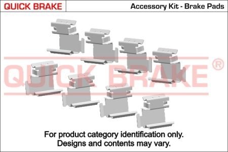 Фото автозапчастини монтажний набір дискових колодок QUICK BRAKE 1091106